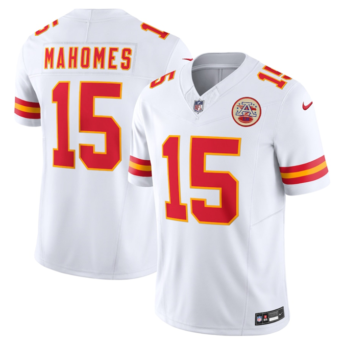 Kansas City Chiefs #15 Patrick Mahomes White 2023 F.U.S.E. Vapor Untouchable Limited Stitched Jersey